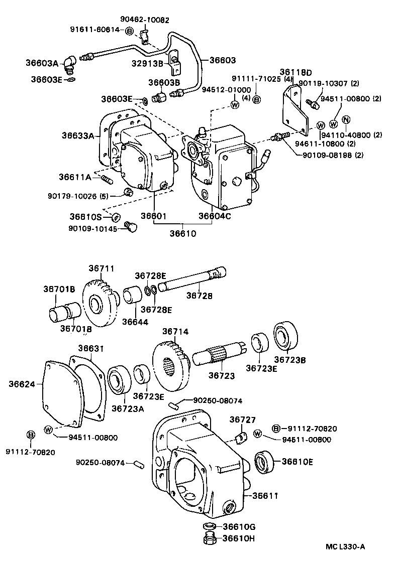 36711-93101 GEAR, POWER TAKE-OFF INPUT product image
