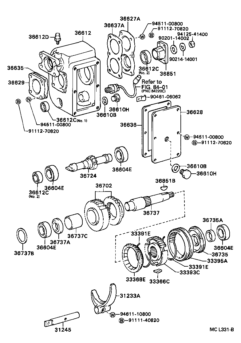 36711-93101 GEAR, POWER TAKE-OFF INPUT product image