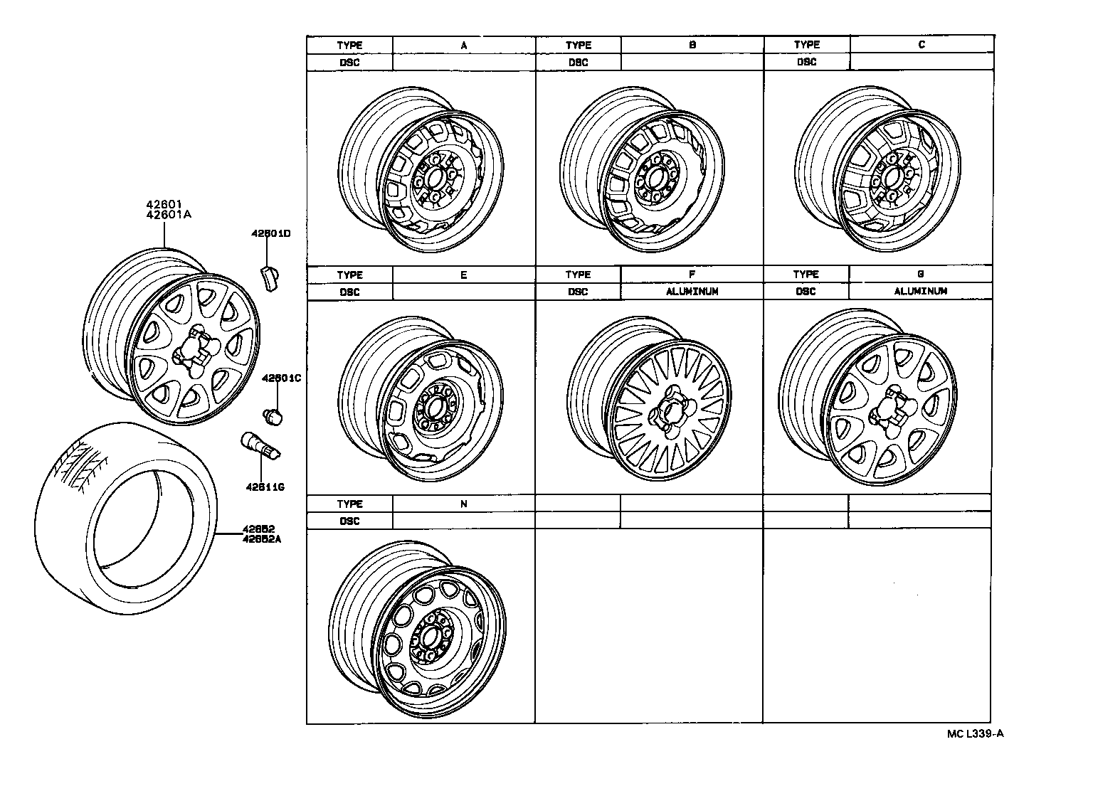 42611-20410 WHEEL, DISC product image
