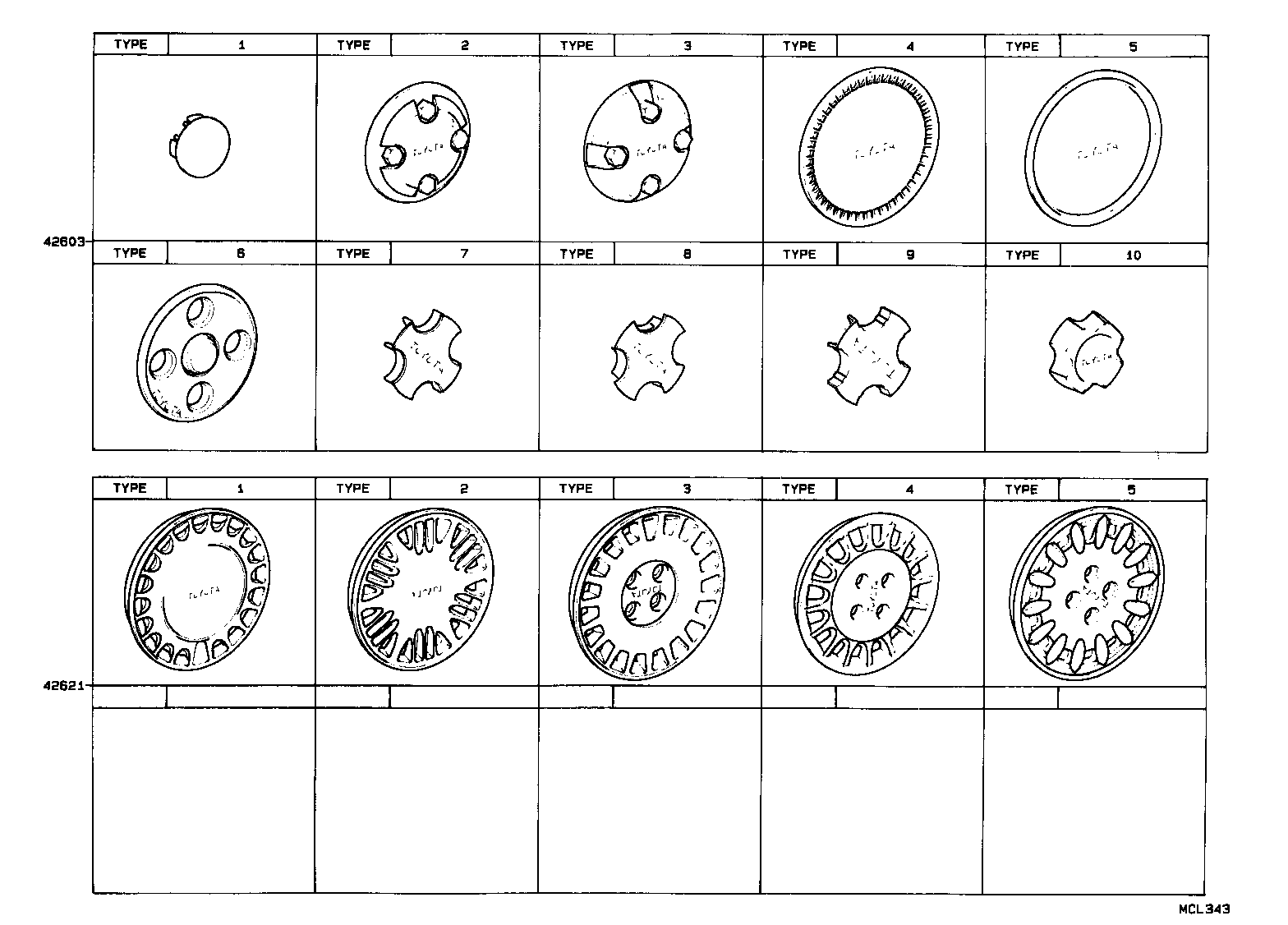 42603-12490 ORNAMENT SUB-ASSY, WHEEL HUB product image