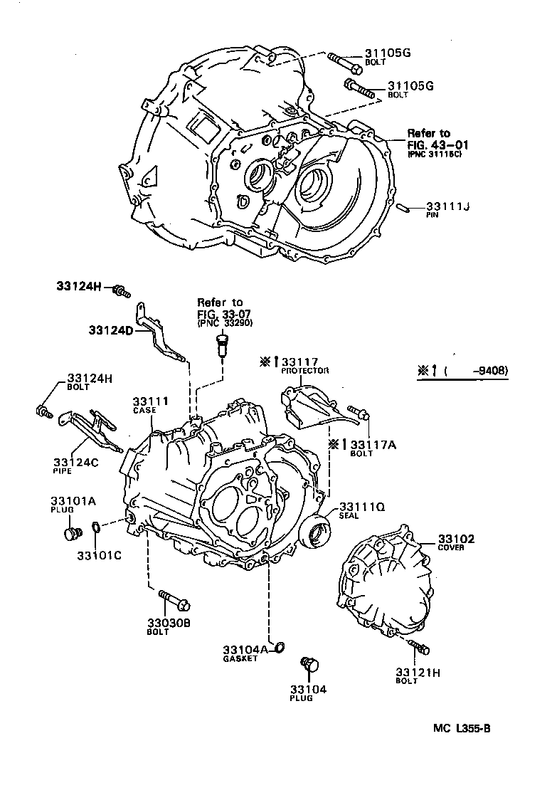 Toyota 91612-41025 BOLT(FOR TRANSAXLE CASE & ENGINE SETTING)