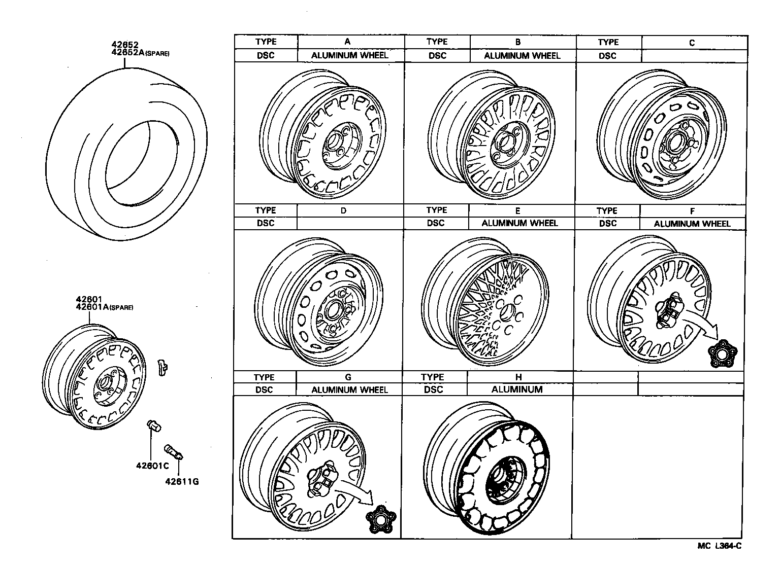 42602-22110 CAP, WHEEL product image