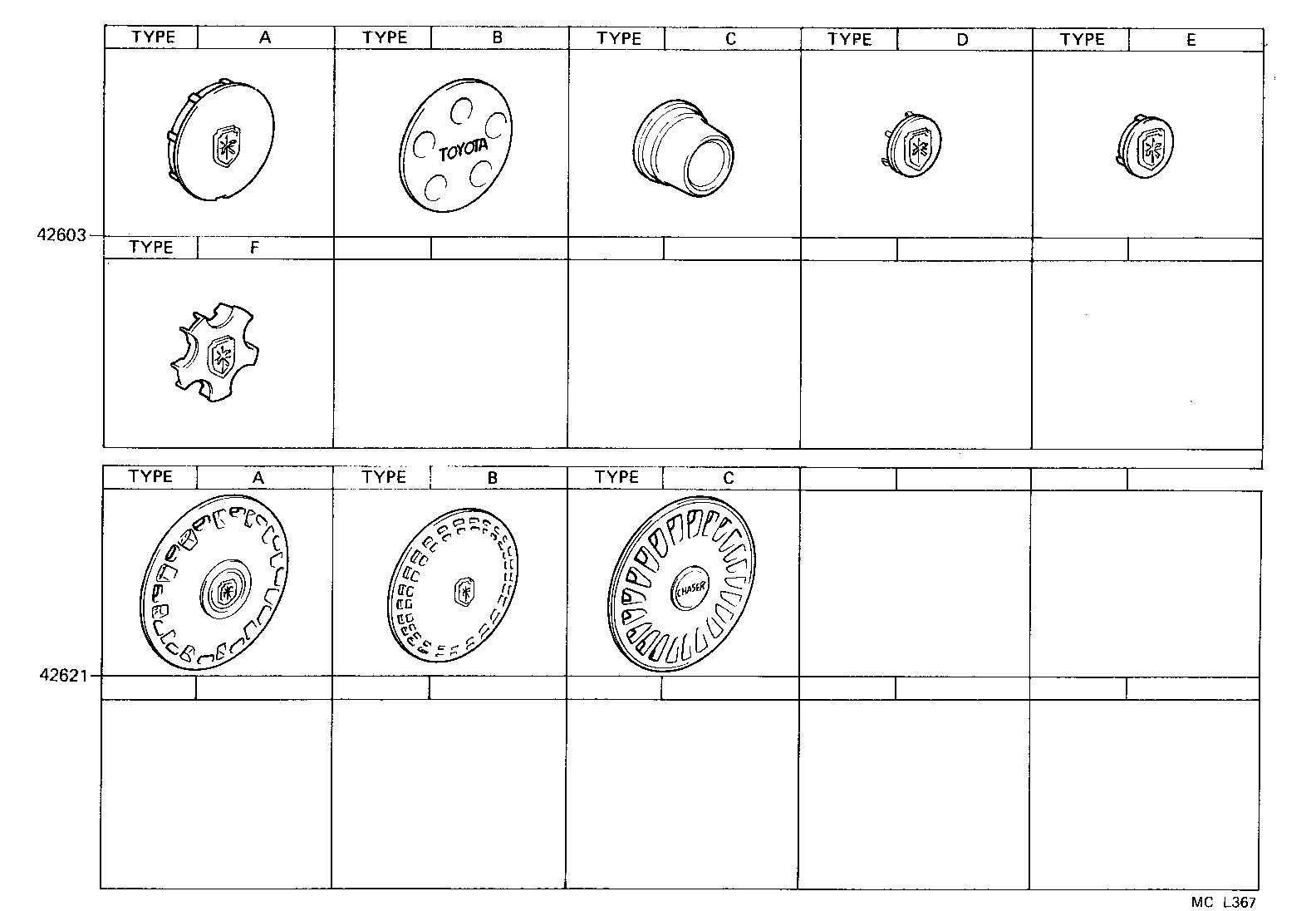 42602-22130 CAP, WHEEL product image