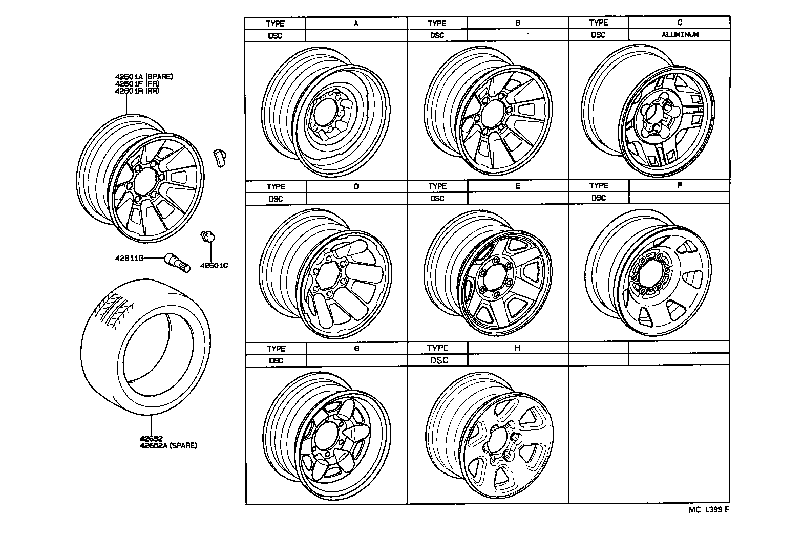 Toyota 90942-01075 NUT, HUB (FOR AXLE)