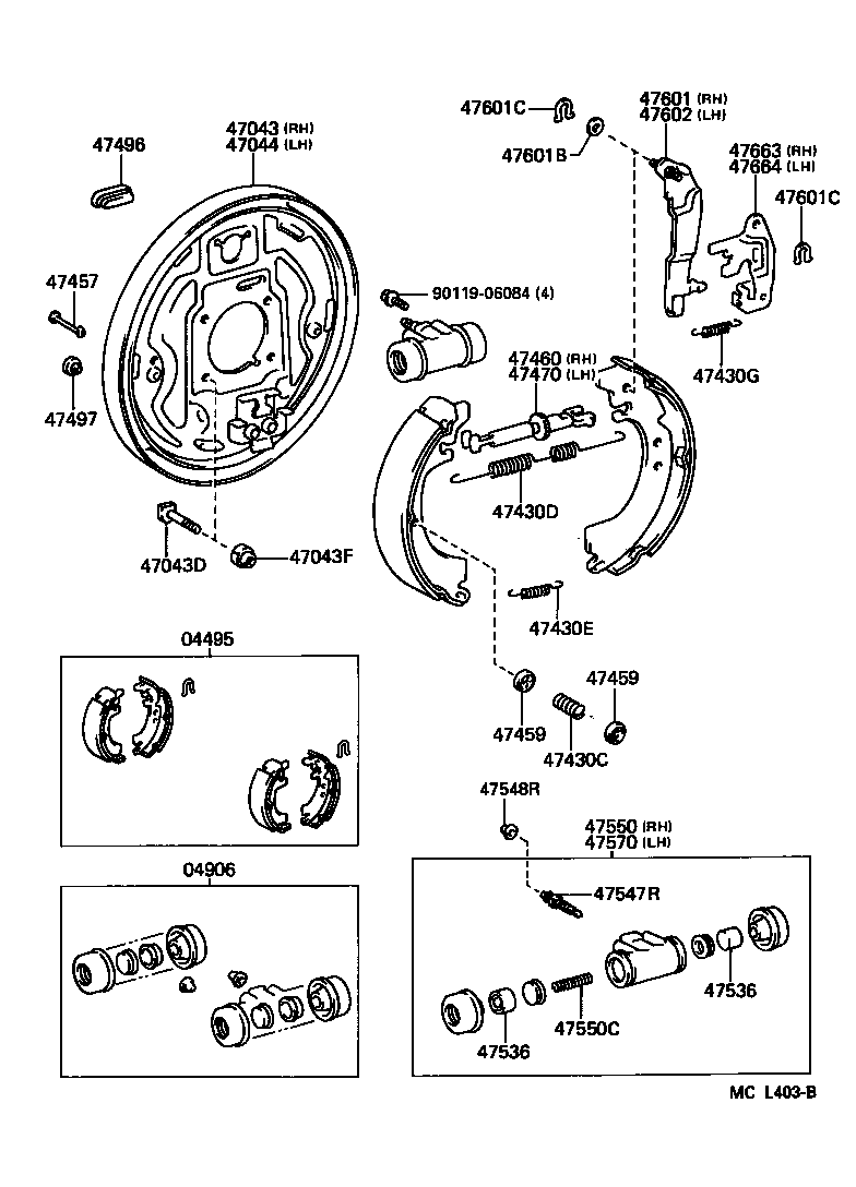 47044-28130 PLATE SUB-ASSY, BRAKE BACKING, REAR LH product image