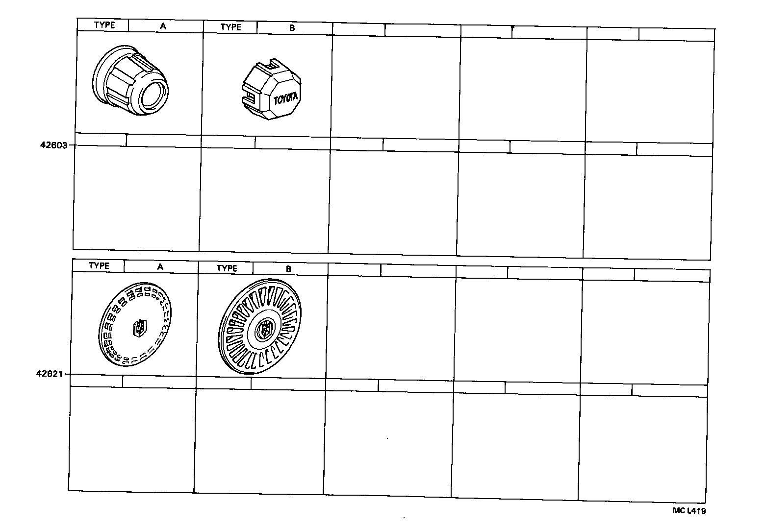 42603-22161 ORNAMENT SUB-ASSY, WHEEL HUB product image