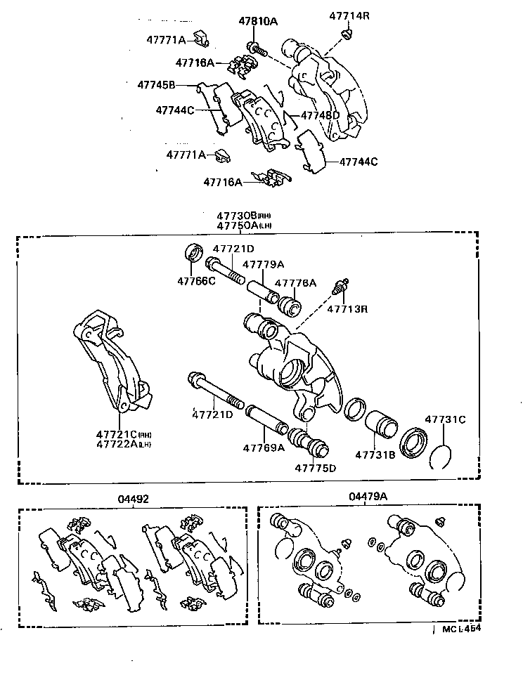 47744-22091 SHIM, ANTI-SQUEAL, NO.1(FOR REAR DISC BRAKE) product image