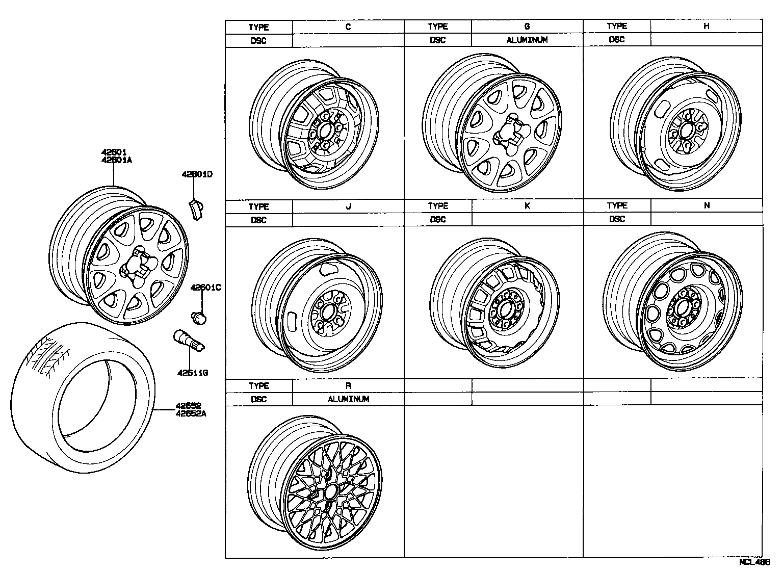 42652-12830 TIRE product image