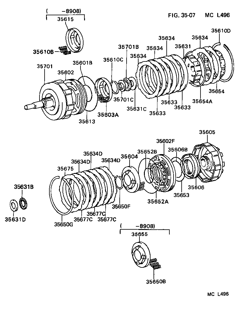 35605-22020 DRUM SUB-ASSY, DIRECT CLUTCH product image