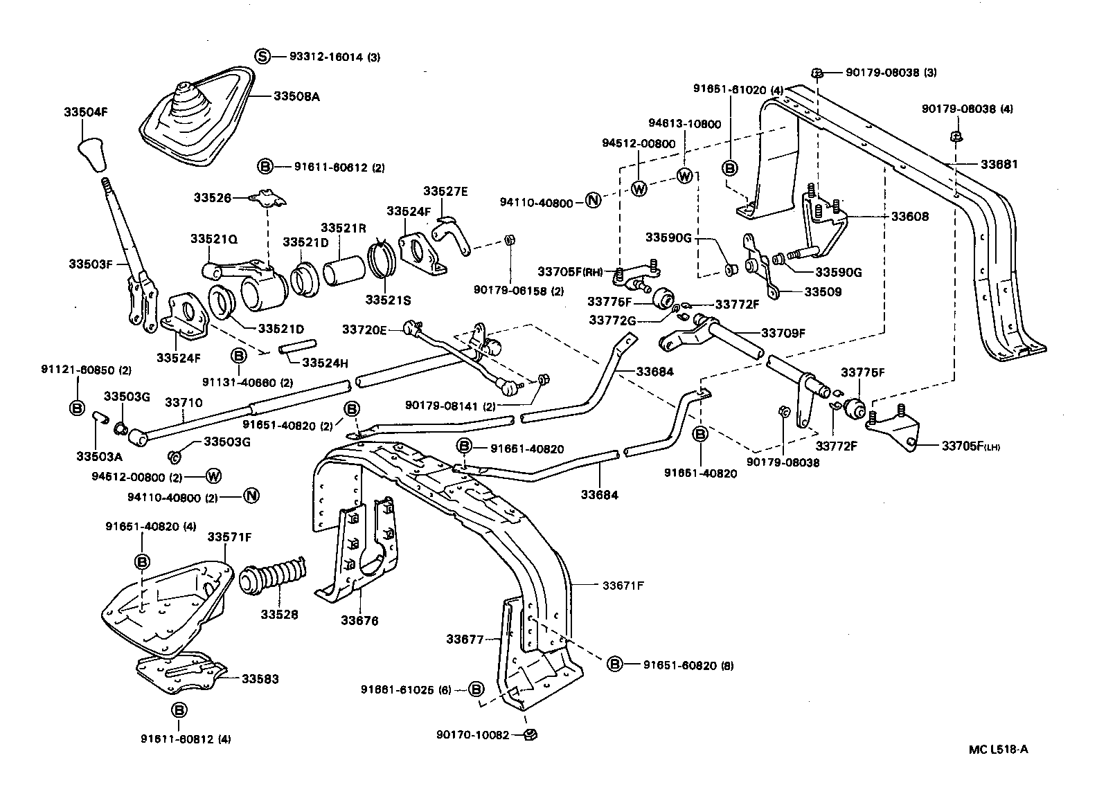33508-36030 BOOT SUB-ASSY, DUST (FOR FLOOR 3HIFT) product image