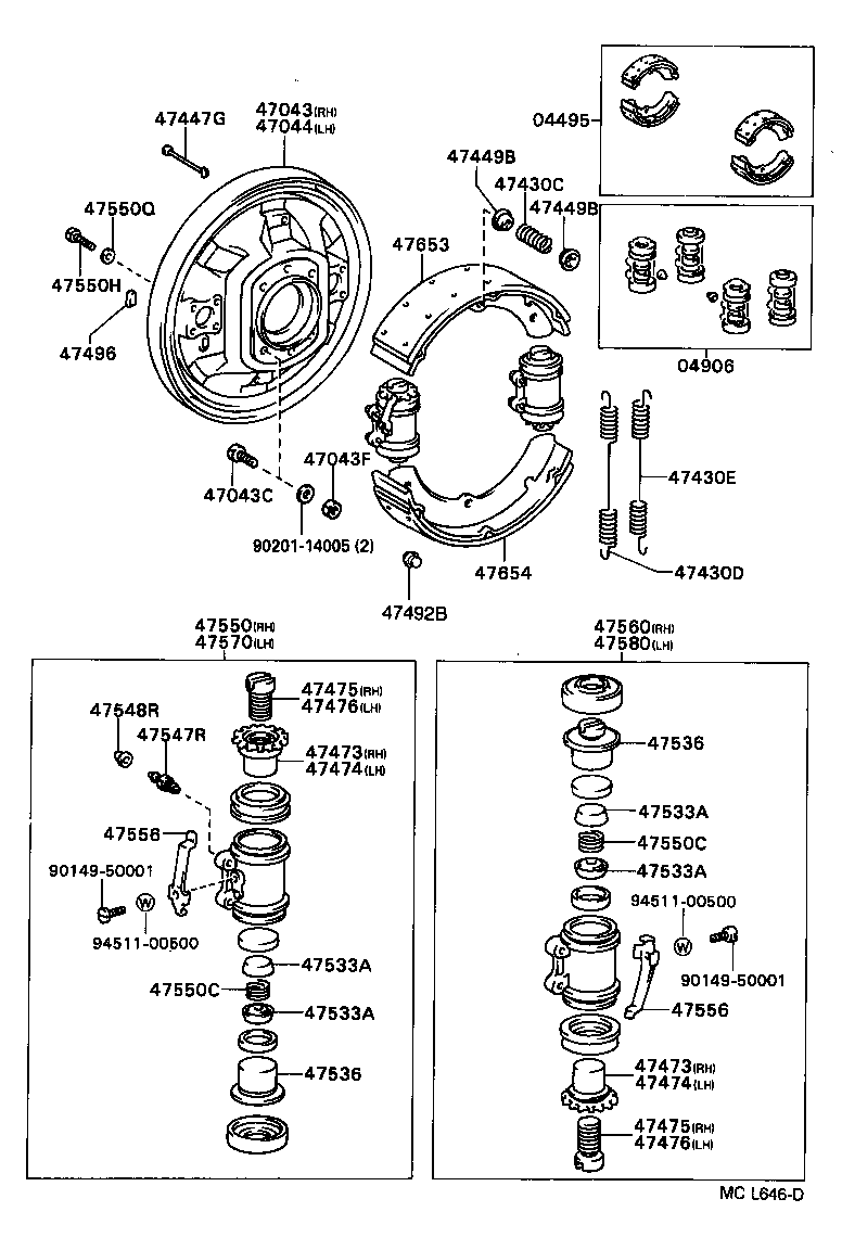 47044-36150 PLATE SUB-ASSY, BRAKE BACKING, REAR LH product image