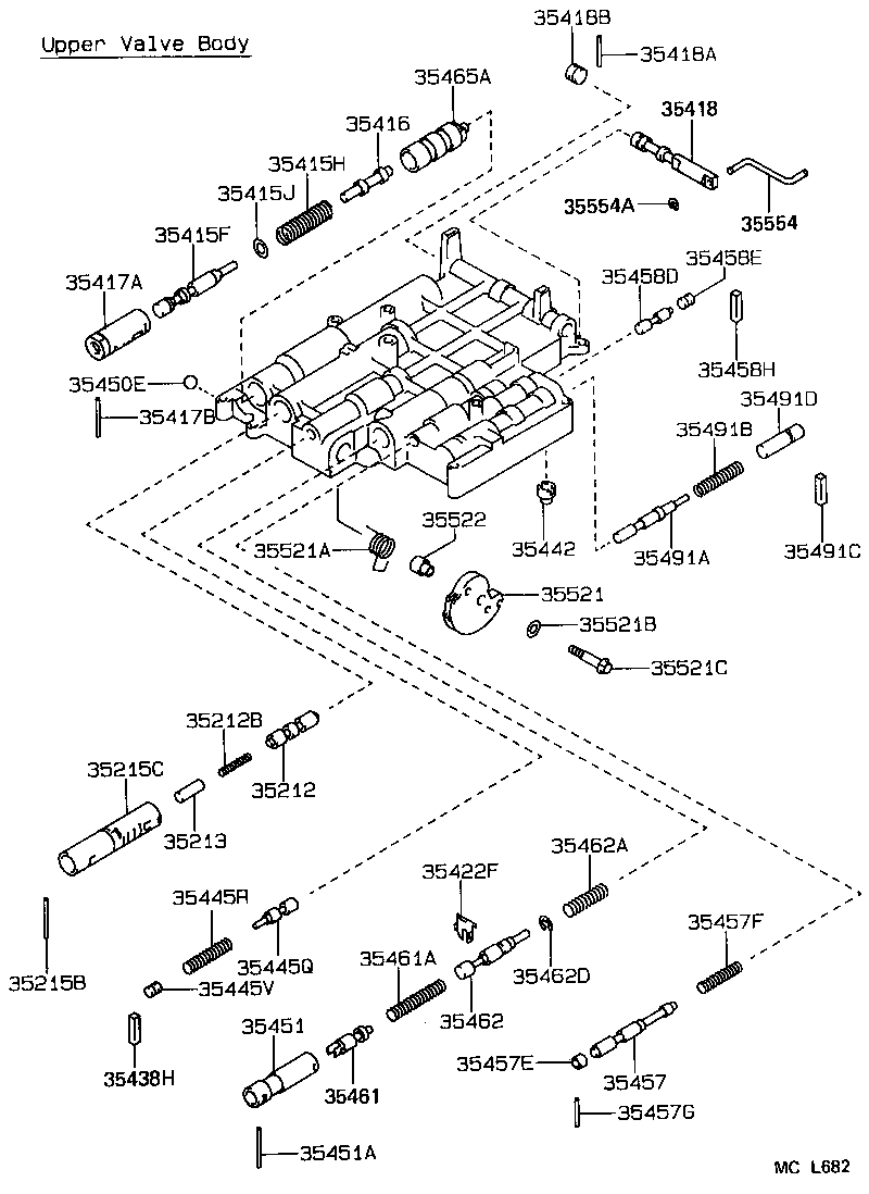 90501-26002 SPRING, COMPRESSION (FOR C-1 ACCUMULATOR PISTON) product image