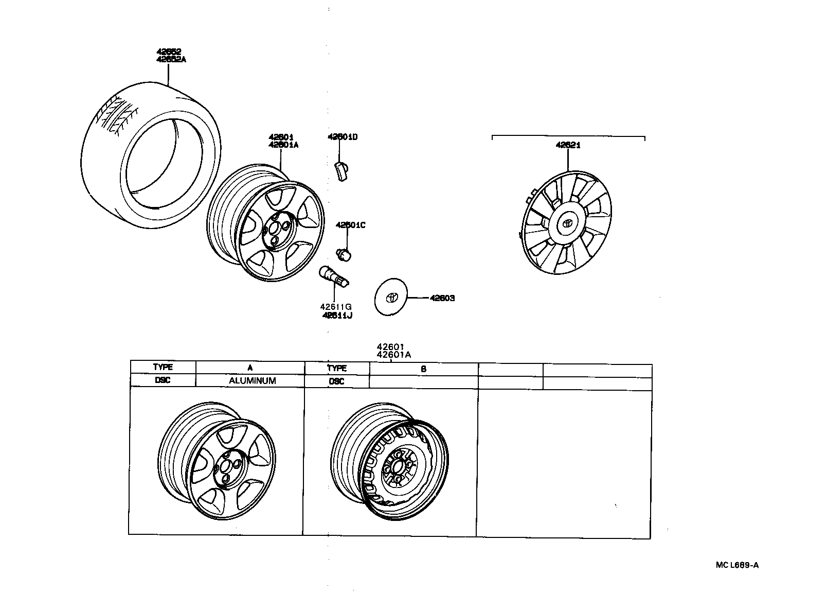42652-16360 TIRE product image