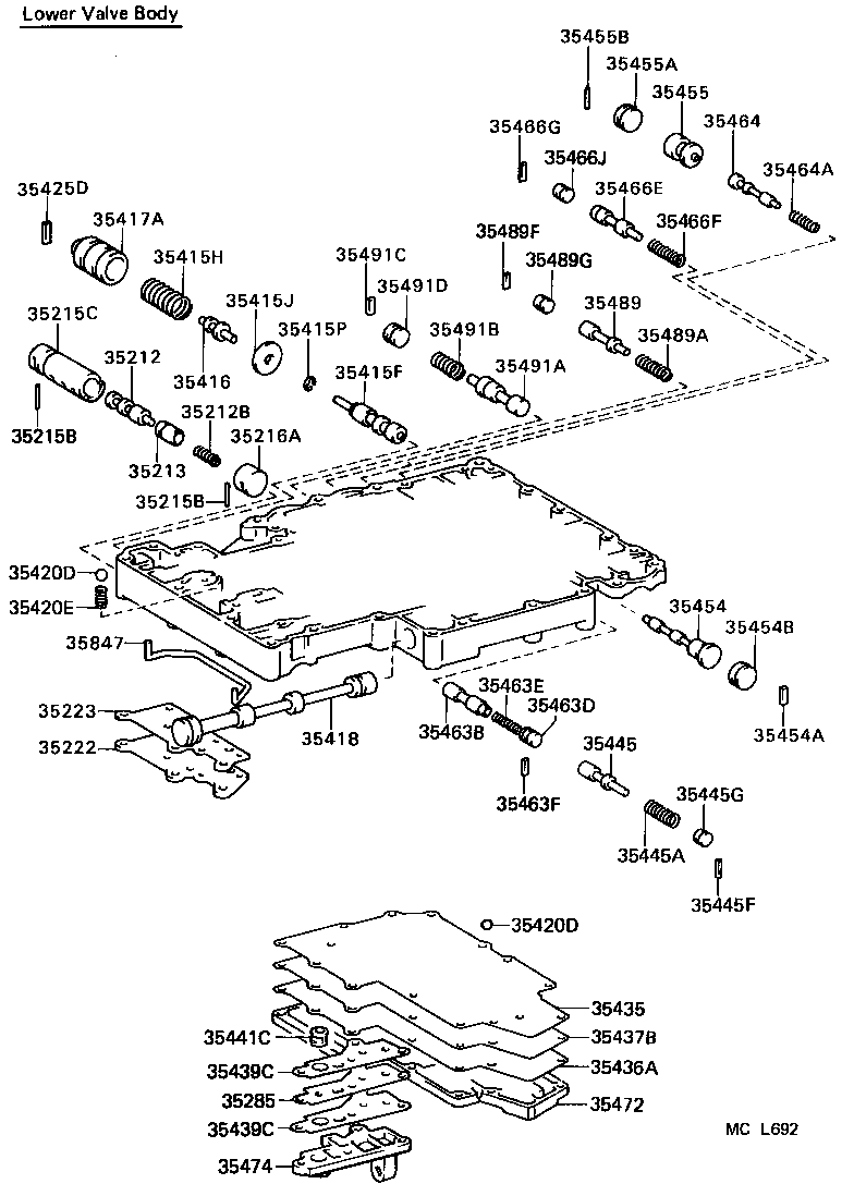 35252-36010 PLUNGER, REVERSE CONTROL VALVE product image