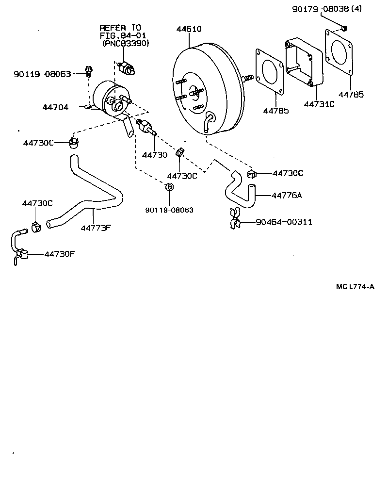 44731-27030 BRACKET, BRAKE BOOSTER product image