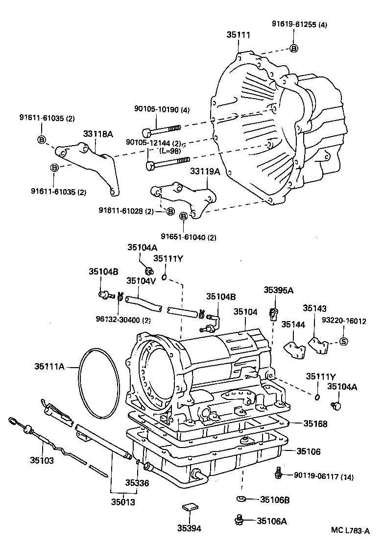 35103-27050 GAGE SUB-ASSY, TRANSMISSION OIL LEVEL product image