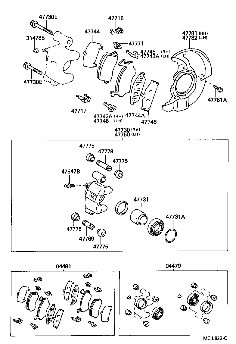 90119-12040 BOLT, HEXAGON(FOR FRONT DISC BRAKE CALIPER) product image