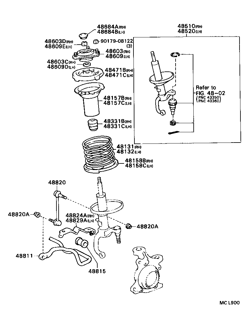 48131-1K160 SPRING, FRONT COIL, RH product image