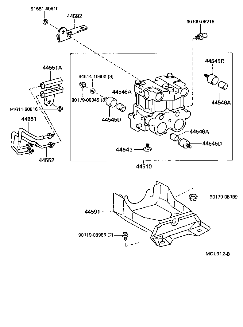 47313-12500 TUBE, FRONT BRAKE, NO.3 product image