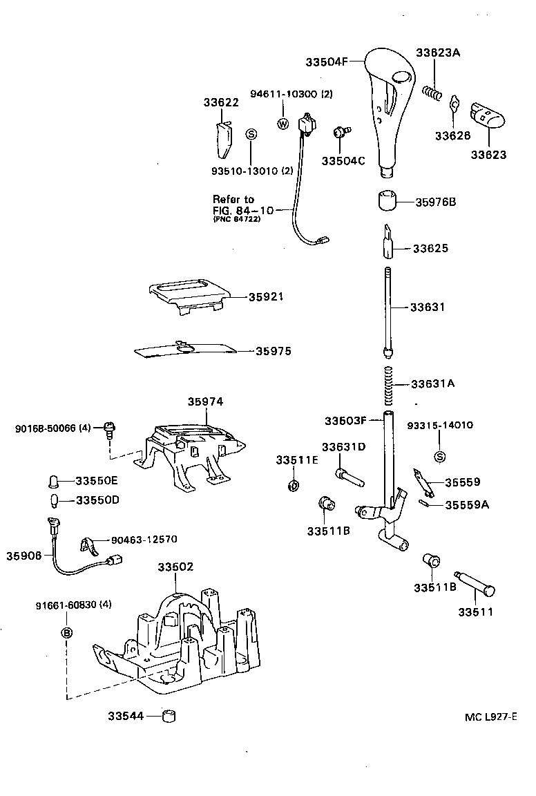 33530-33050 LEVER ASSY, SHIFT (FOR FLOOR SHIFT) product image