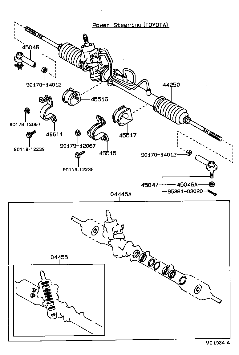 44201-12290 VALVE SUB-ASSY, POWER STEERING CONTROL product image