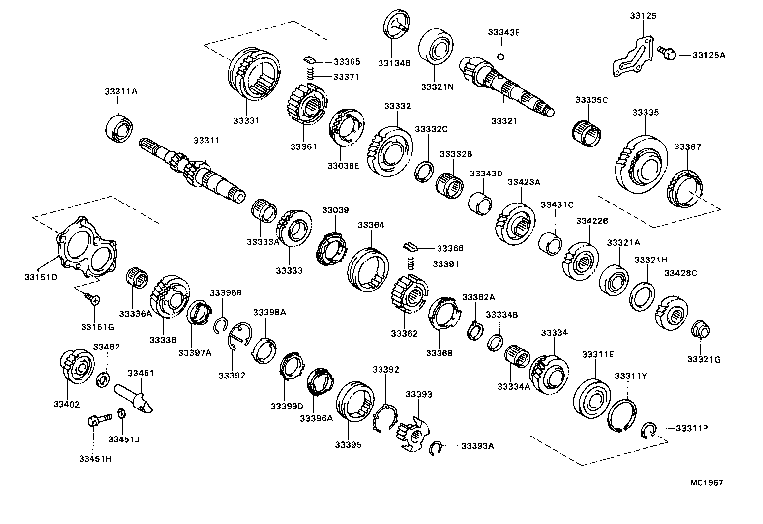 33332-12072 GEAR, 2ND product image