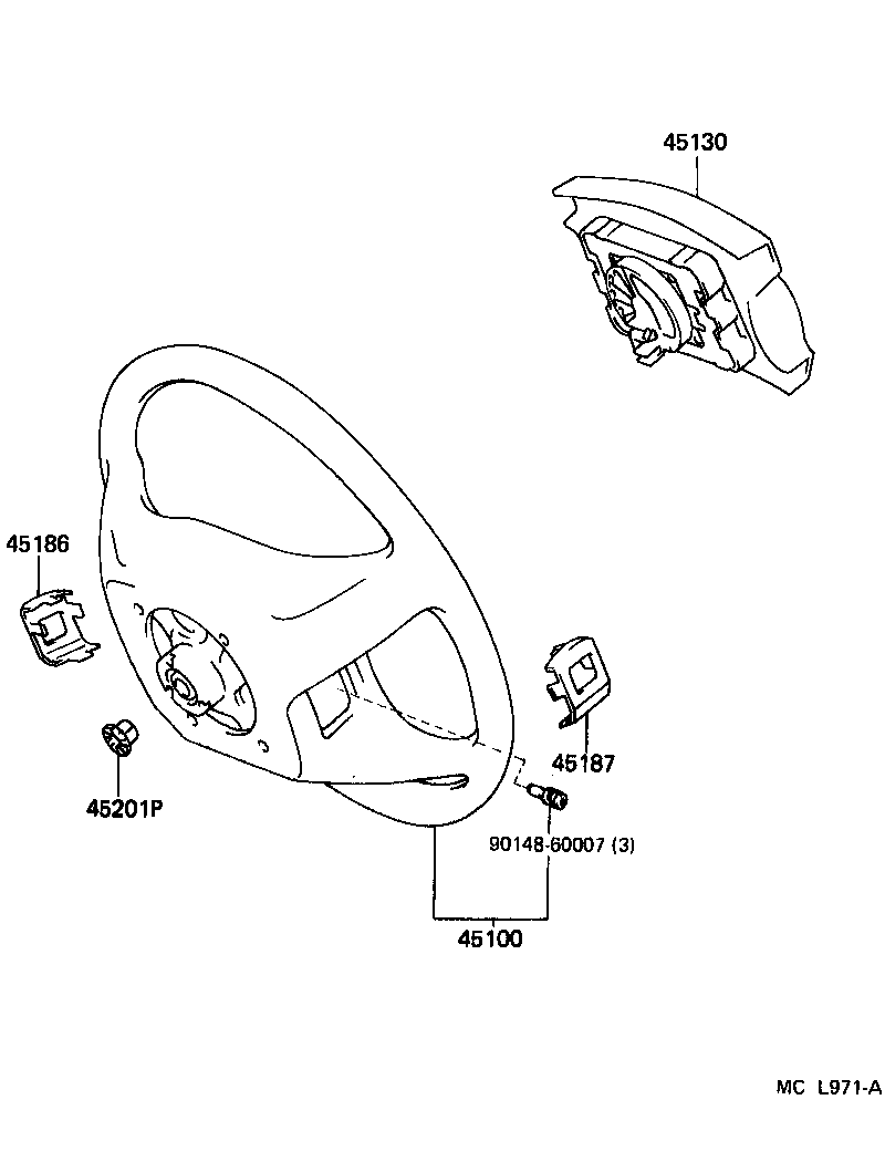 45713-33030 DAMPER, STEERING SHAKE product image