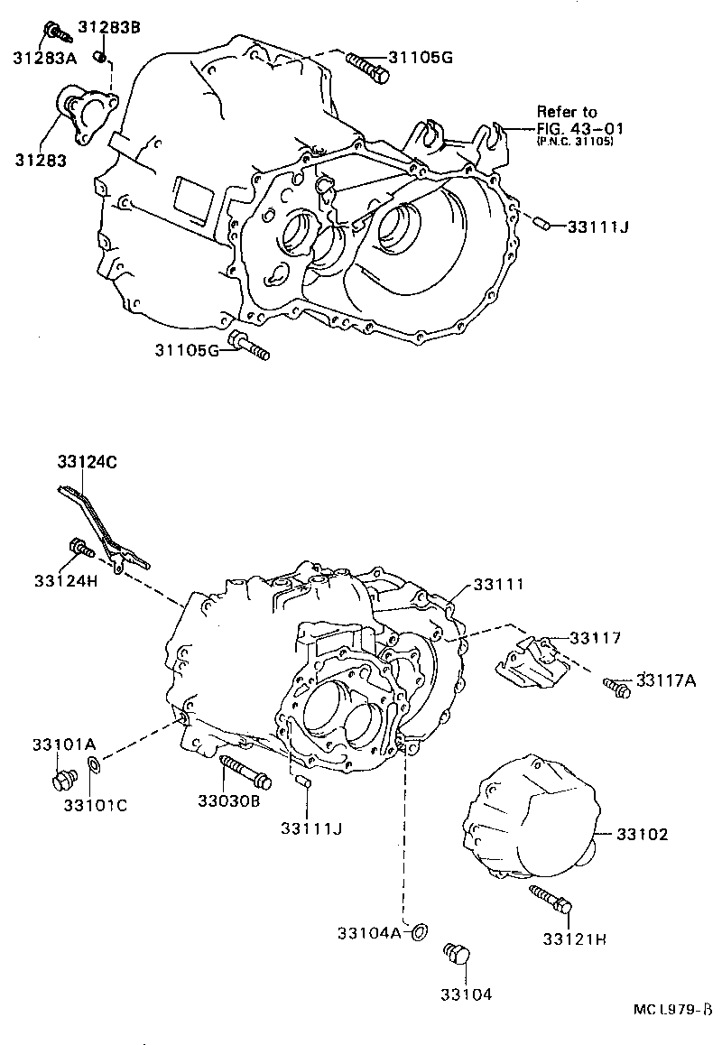33111-16070 CASE, MANUAL TRANSMISSION product image