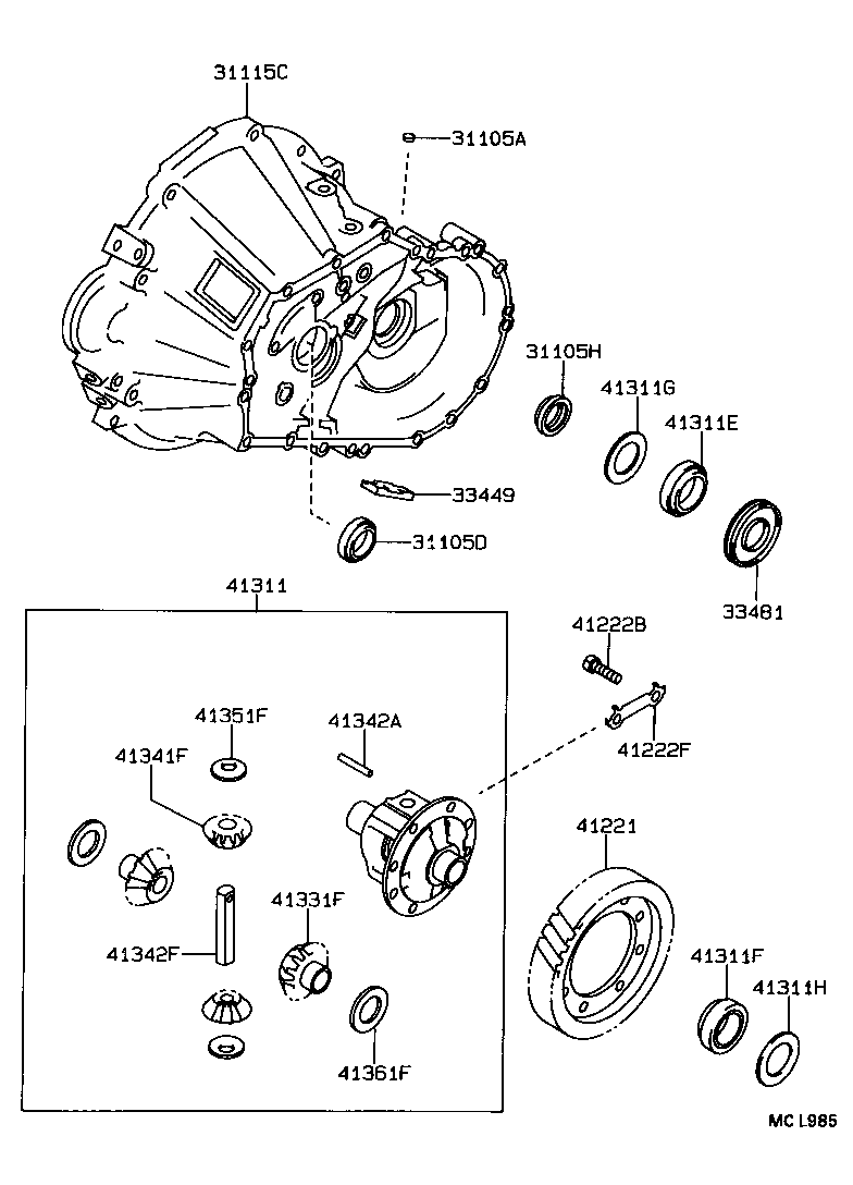 90311-34020 SEAL, OIL(FOR DIFFERENTIAL SIDE BEARING RETAINER) product image
