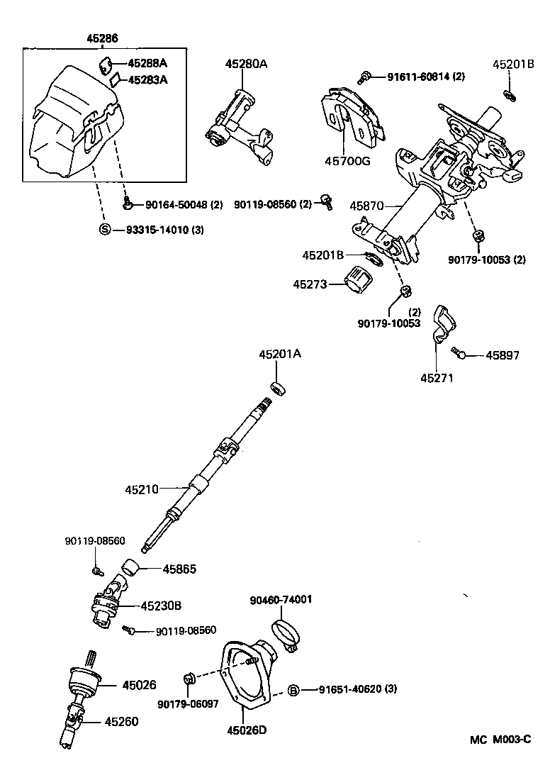 45082-33010 BRACKET SUB-ASSY, BREAK AWAY W/CAPSULE product image