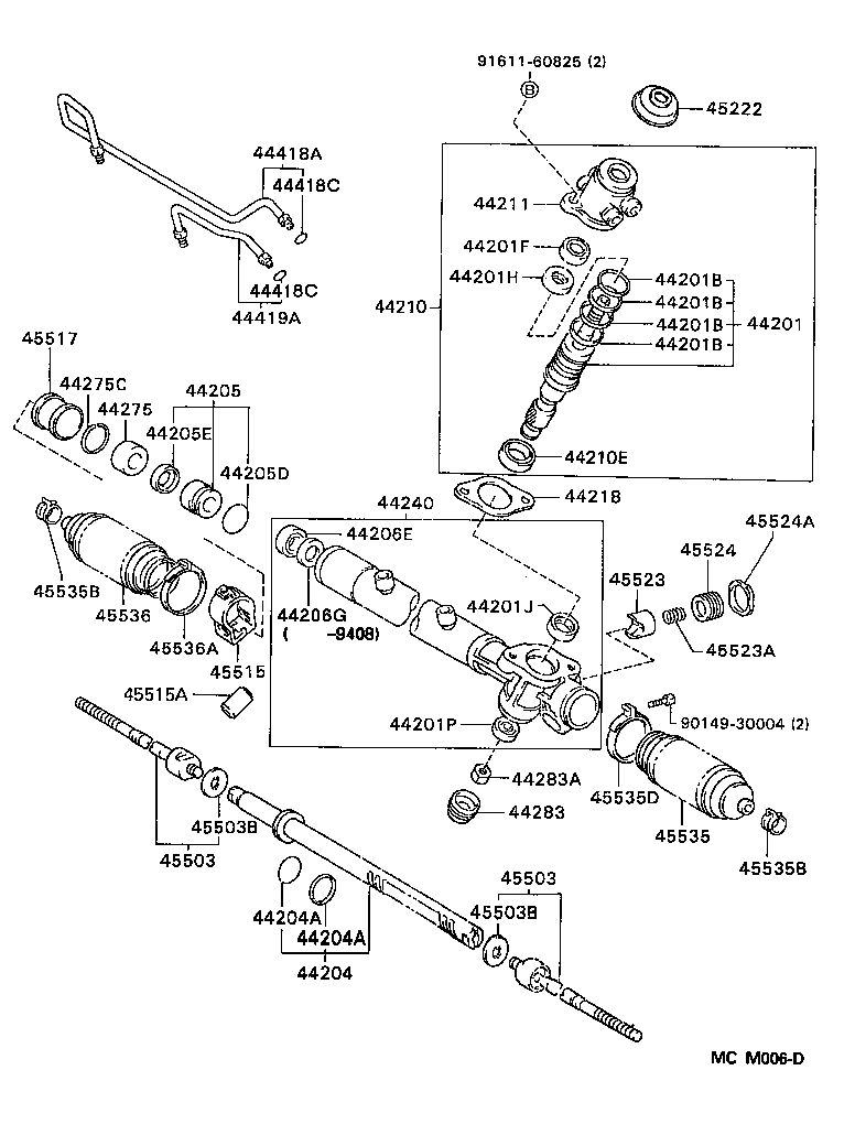 04445-33022 GASKET KIT, POWER STEERING GEAR(FOR RACK & PINION) product image