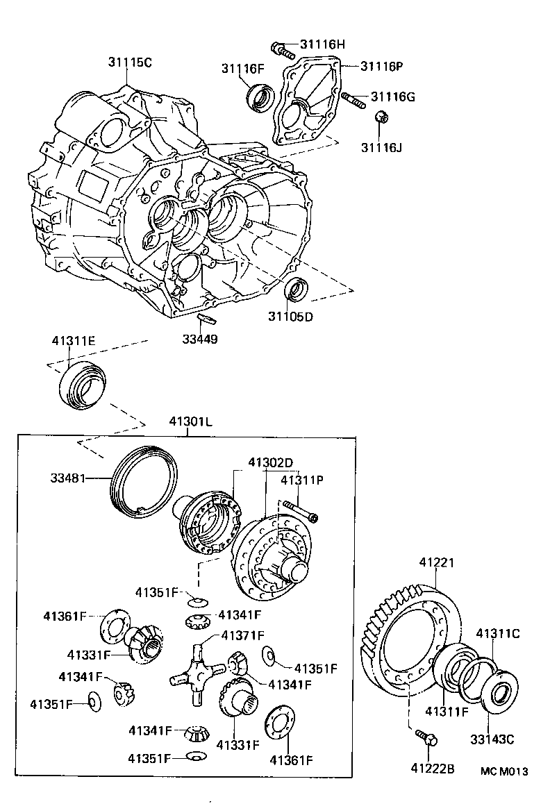 33143-33010 BAFFLE, FRONT DIFFERENTIAL OIL product image