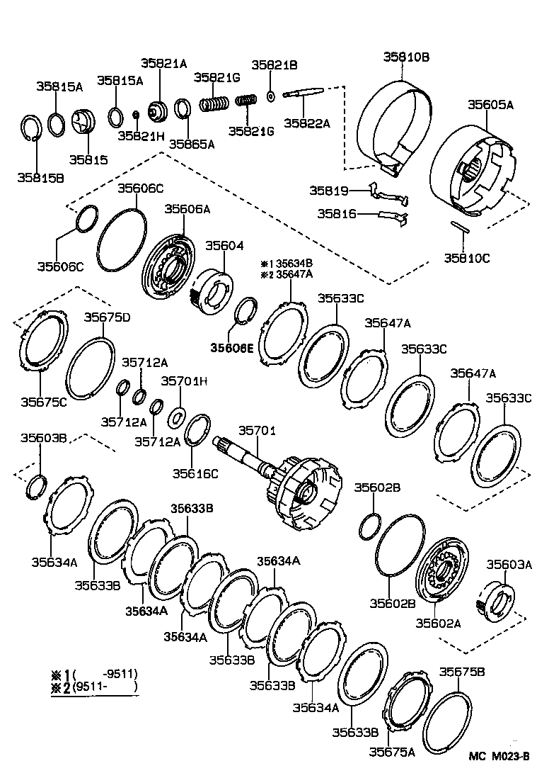 35605-33011 DRUM SUB-ASSY, DIRECT CLUTCH product image