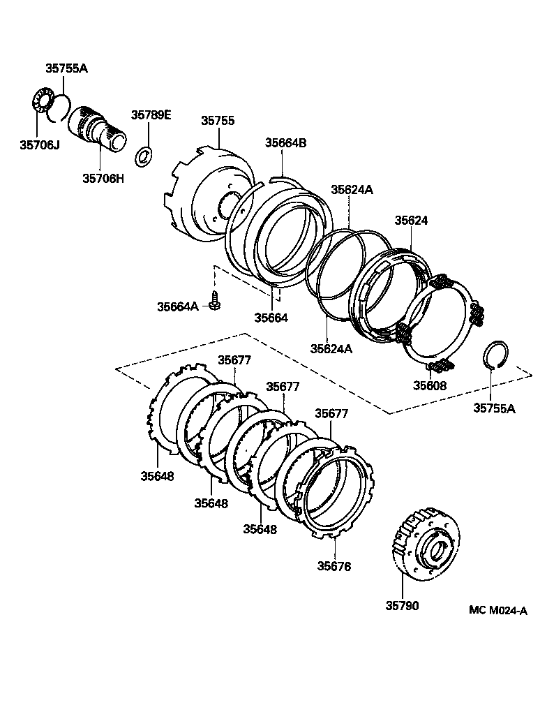 Toyota 35755-33010 DRUM, SUN GEAR INPUT