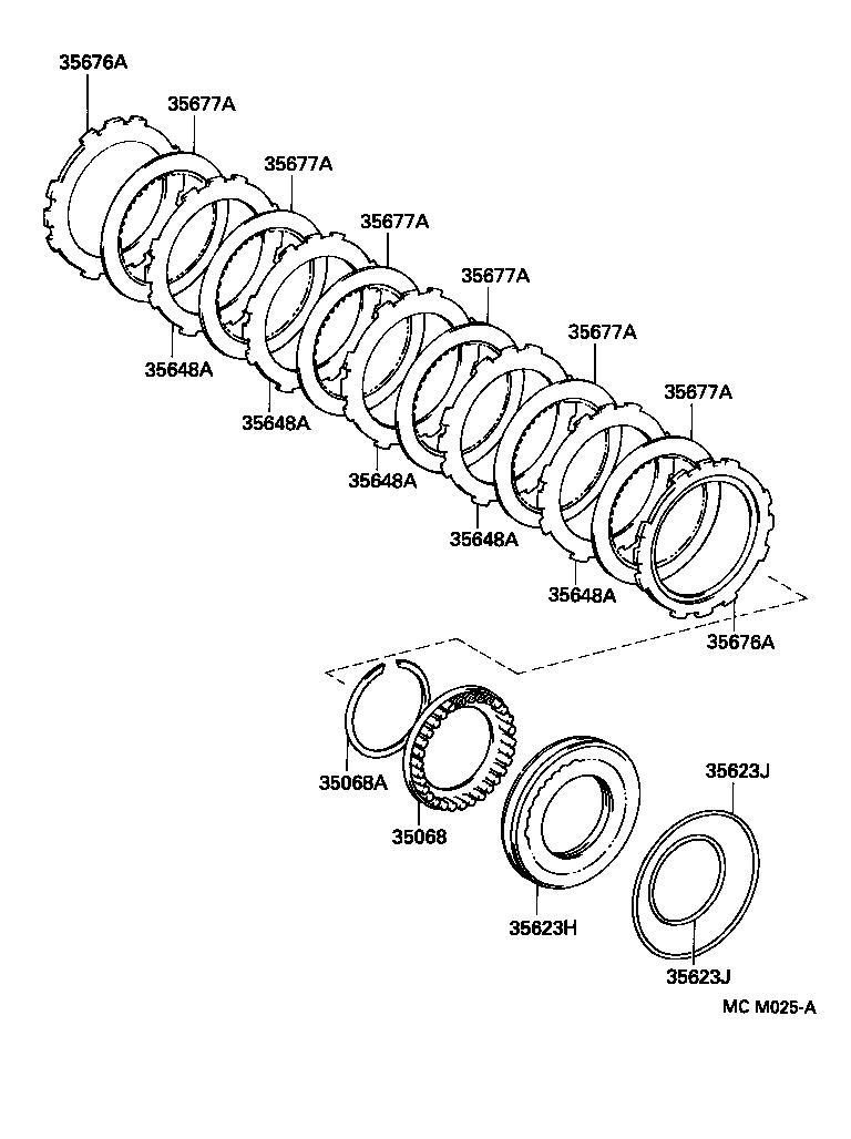 35623-33010 PISTON, 1ST & REVERSE BRAKE product image