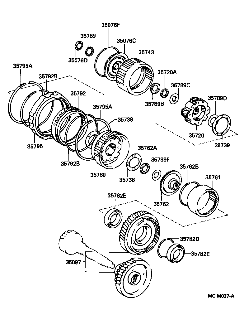 Toyota 35739-33010 WASHER, PLANETARY CARRIER THRUST, NO.3