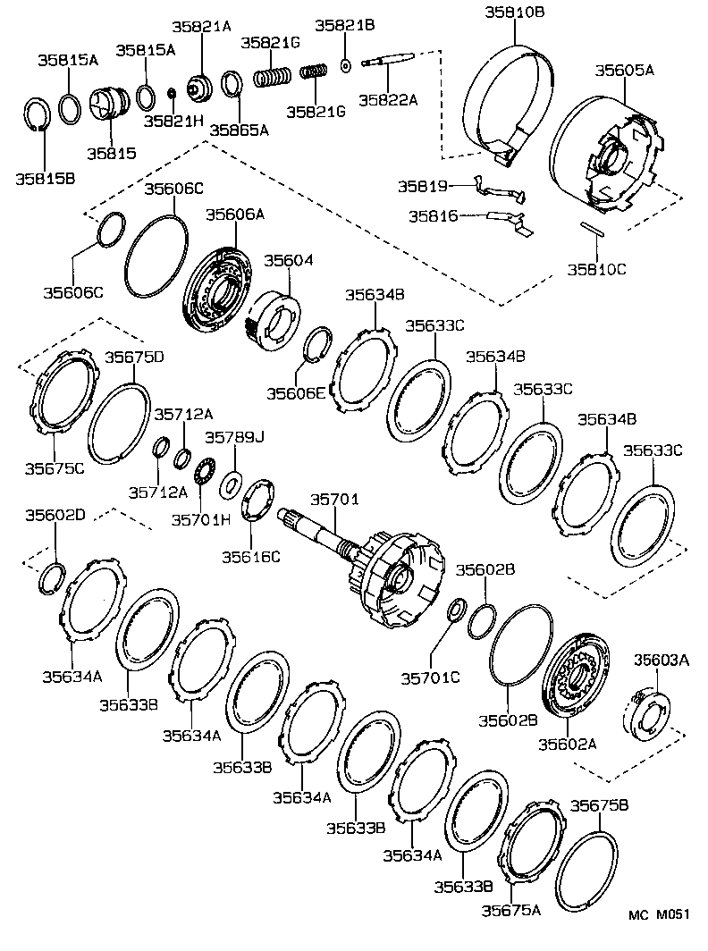 35701-12050 SHAFT SUB-ASSY, INPUT product image