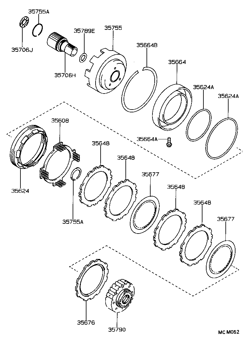 35648-12010 PLATE, CLUTCH (FOR 2ND BRAKE) product image