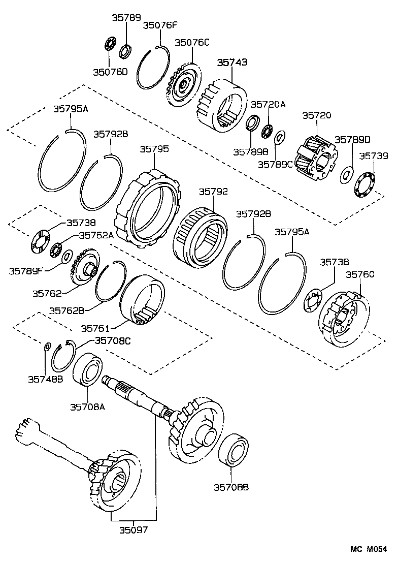 90363-40064 BEARING, RADIAL BALL (FOR INTERMEDIATE SHAFT REAR) product image