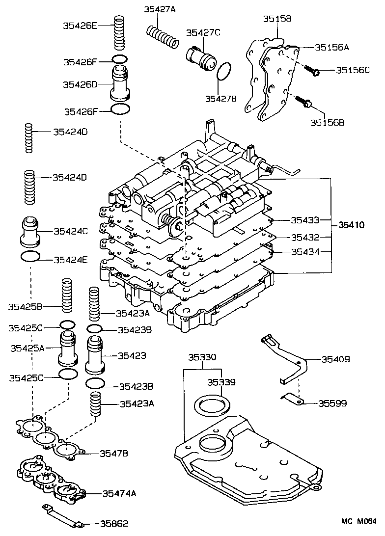35432-20060 PLATE, VALVE BODY, NO.1 product image