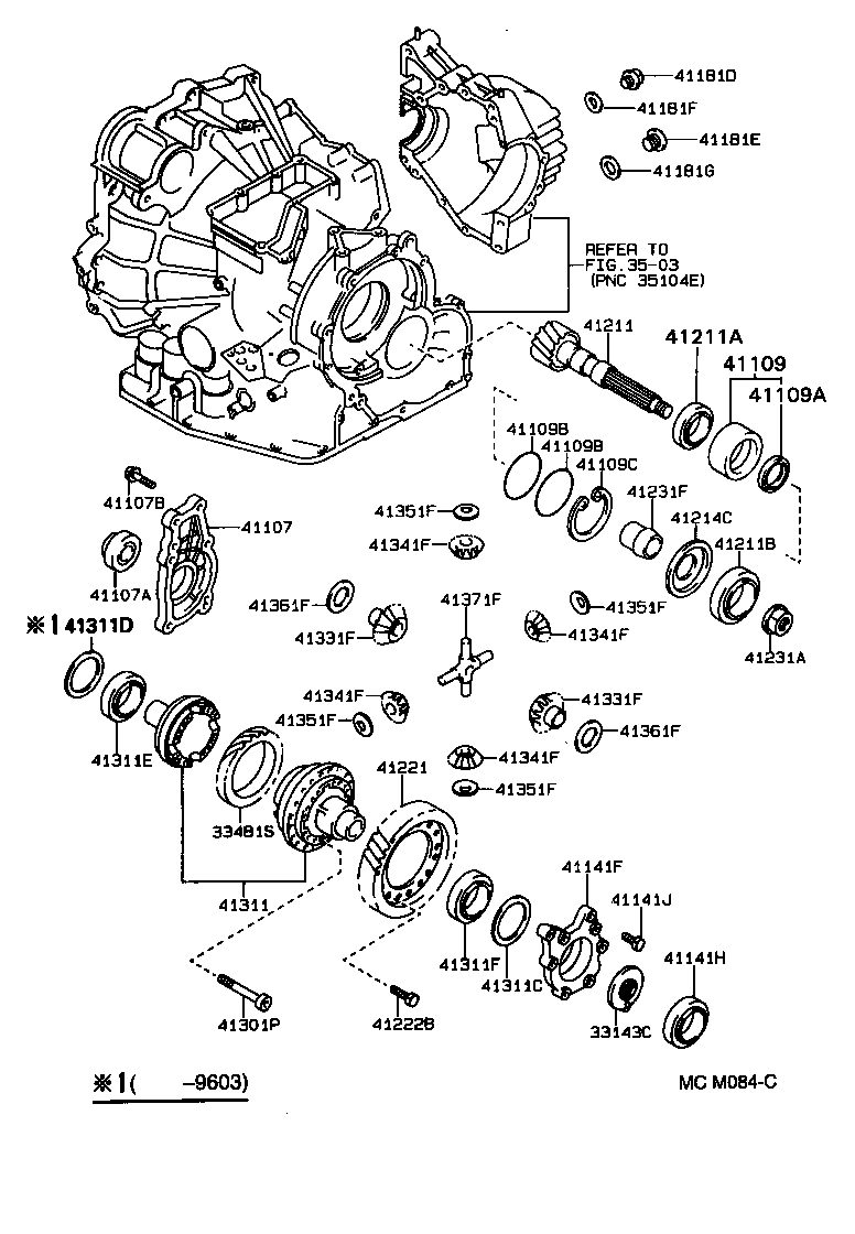 31115-33012 CASE, FRONT TRANSAXLE(MTM) product image