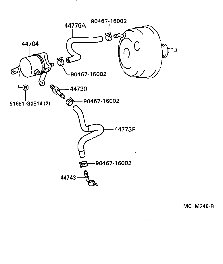 44610-30780 BOOSTER ASSY, BRAKE product image
