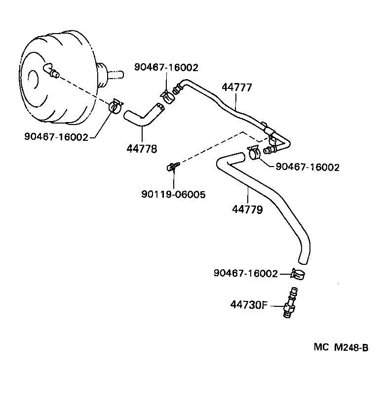 44610-30871 BOOSTER ASSY, BRAKE product image