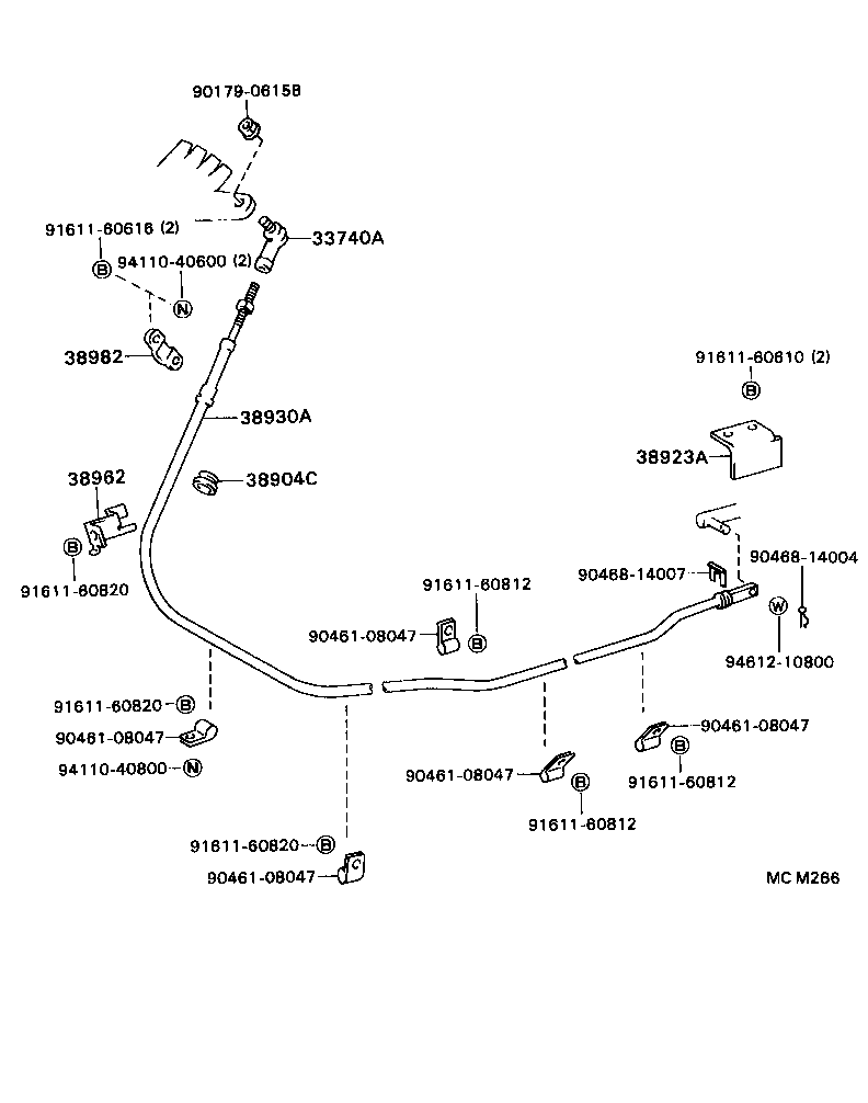 38902-36020 BRACKET SUB-ASSY, VALVE CONTROL LEVER product image