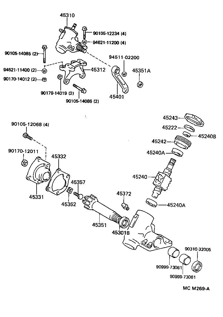 44201-26010 VALVE SUB-ASSY, POWER STEERING CONTROL product image