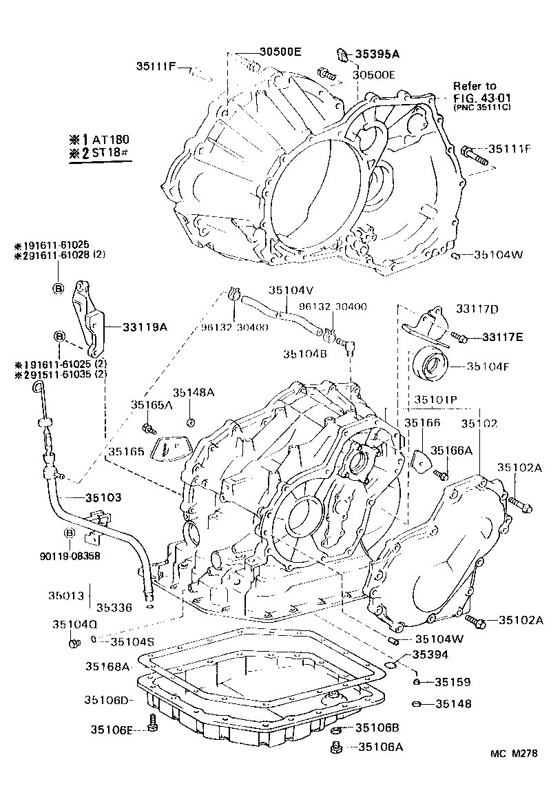 35013-20330 TUBE SUB-ASSY, TRANSMISSION OIL FILLER product image