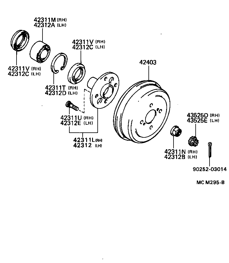 42301-12230 SHAFT, REAR AXLE, RH product image