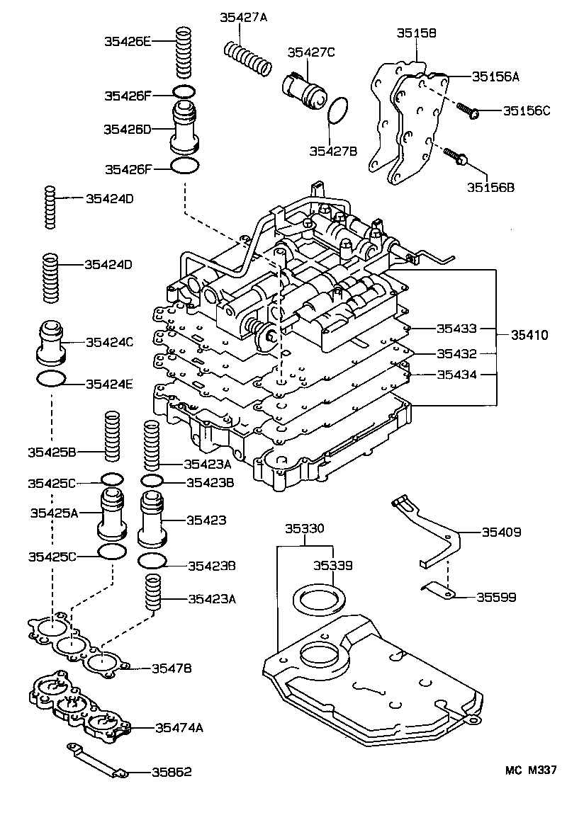35410-12640 BODY ASSY, TRANSMISSION VALVE product image