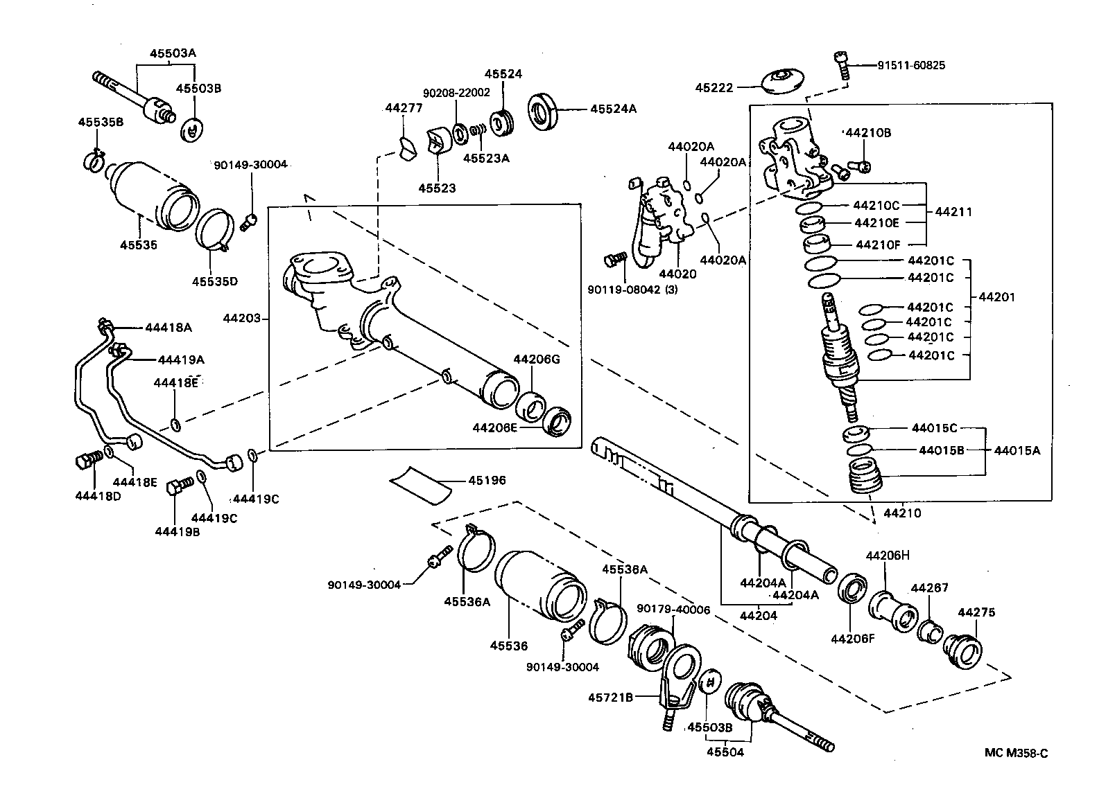 04445-30170 GASKET KIT, POWER STEERING GEAR(FOR RACK & PINION) product image