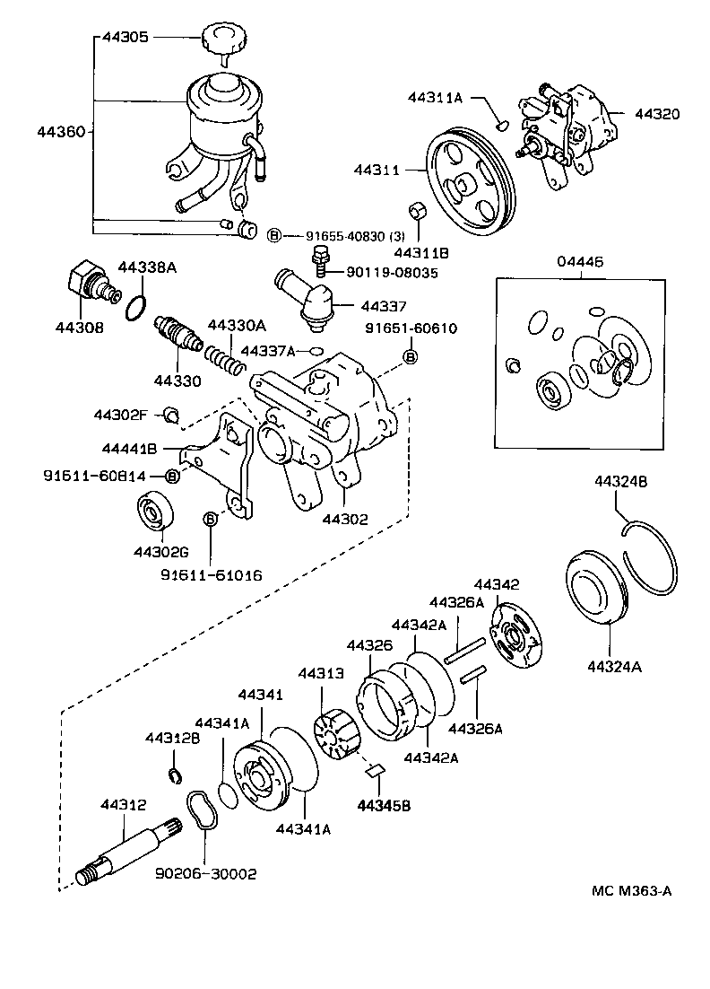 44330-30380 VALVE ASSY, FLOW CONTROL product image